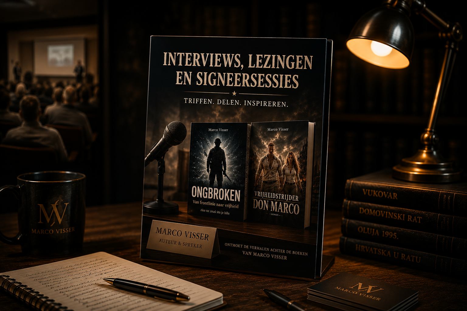 Interviews, lezingen en signeersessies